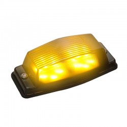 Feu de gabarit double ampoule jaune/blanc xénon strobe LED allumé en mode Strobe jaune