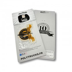 Sent bon désodorisant pour les 10 ans de Polytrucks : emballage spécial anniversaire