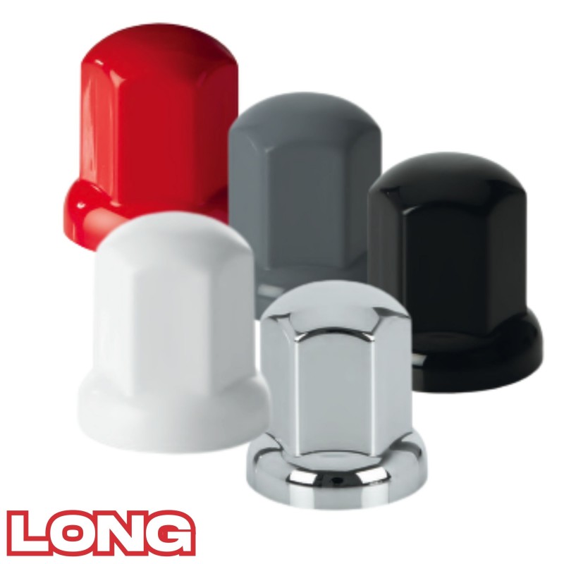 5 couleurs disponibles de Cache écrou long plastique – Accessoire jante tuning camion
