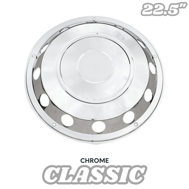 Enjoliveur avant USA Classic 22.5 inox – Protection et look premium Enjoliveur avant USA Classic 22.5 inox – Protection et look premium