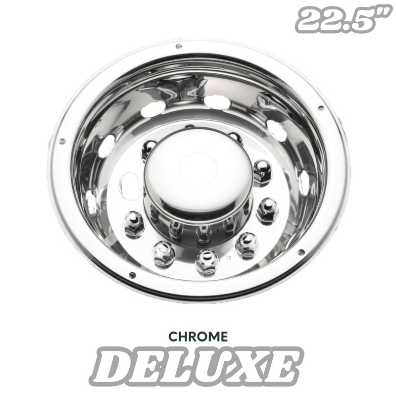 ENJOLIVEUR ARRIERE - CUSTOM GROS DEPORT 160MM - 22.5X9 - INOX ENJOLIVEUR ARRIERE - CUSTOM GROS DEPORT 160MM - 22.5X9 - INOX