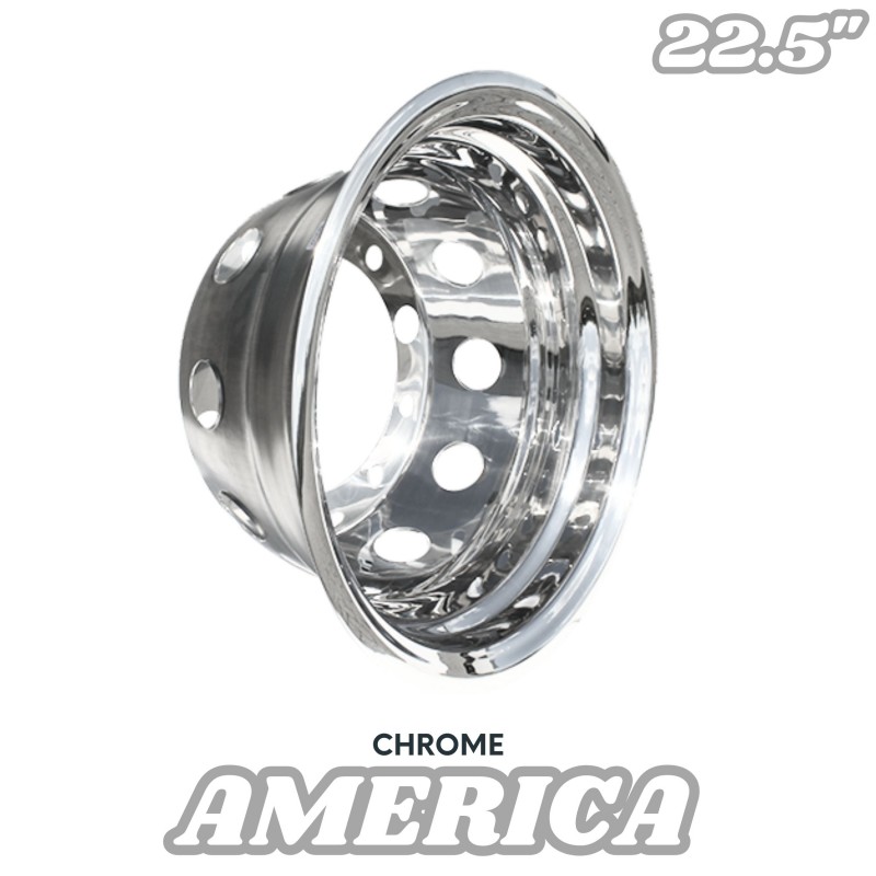 Enjoliveur arrière USA inox 22.5x9 ou 22.5x8.25 – Look premium et protection optimale