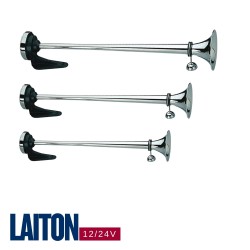 Klaxon 1 trompe laiton chromé 60-68-75 cm – Son puissant et finition élégante