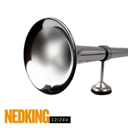 Trompe Nedking 95 cm chrome - vue trompe