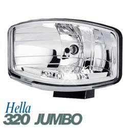 Phare longue portée Hella Jumbo 320 Blanc – Chrome et visibilité optimale