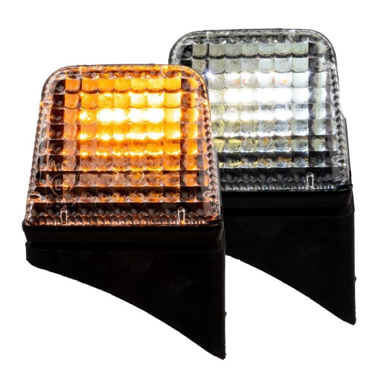 Feu de toit gauche pour camion type Volvo, bicolore orange et blanc Feu de toit gauche pour camion type Volvo, bicolore orange et blanc
