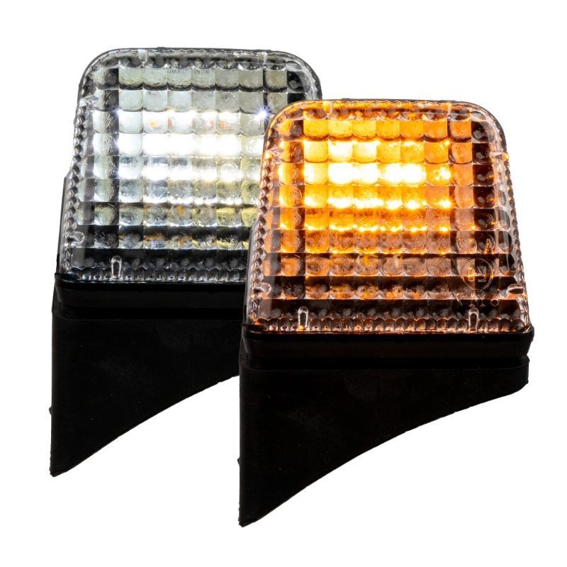 Feu de toit droit type Volvo bicolore orange/blanc - idéal pour les camions Volvo Feu de toit droit type Volvo bicolore orange/blanc - idéal pour les camions Volvo