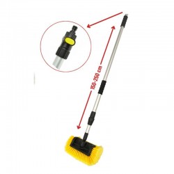 Brosse télescopique 150-250 cm : zoom sur le branchement à eau