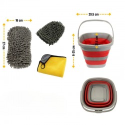 Kit complet de lavage idéal pour les routiers : schéma et dimensions des éléments