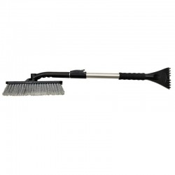 Brosse télescopique avec grattoir : zoom côté gauche