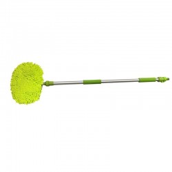 Manche télescopique avec brosse microfibre 106-170 cm pour un nettoyage efficace & sans rayures