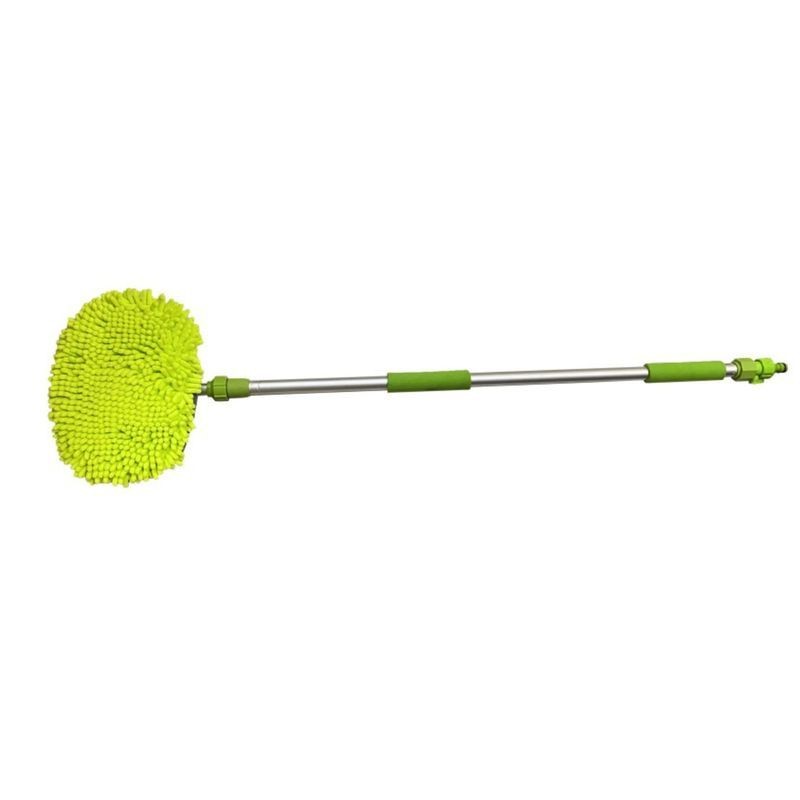 Manche télescopique avec brosse microfibre 106-170 cm pour un nettoyage efficace & sans rayures Manche télescopique avec brosse microfibre 106-170 cm pour un nettoyage efficace & sans rayures