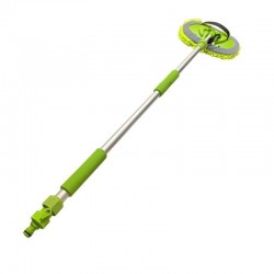 Manche télescopique avec brosse microfibre 106-170 cm : zoom sur le manche réglable