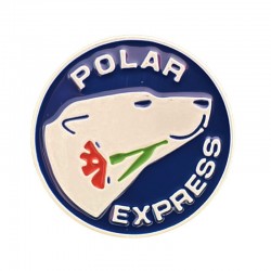 Pin's Polar Express bleu et blanc