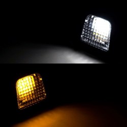Module LED pour Feu Type Volvo Orange / Blanc Froid - vue de nuit