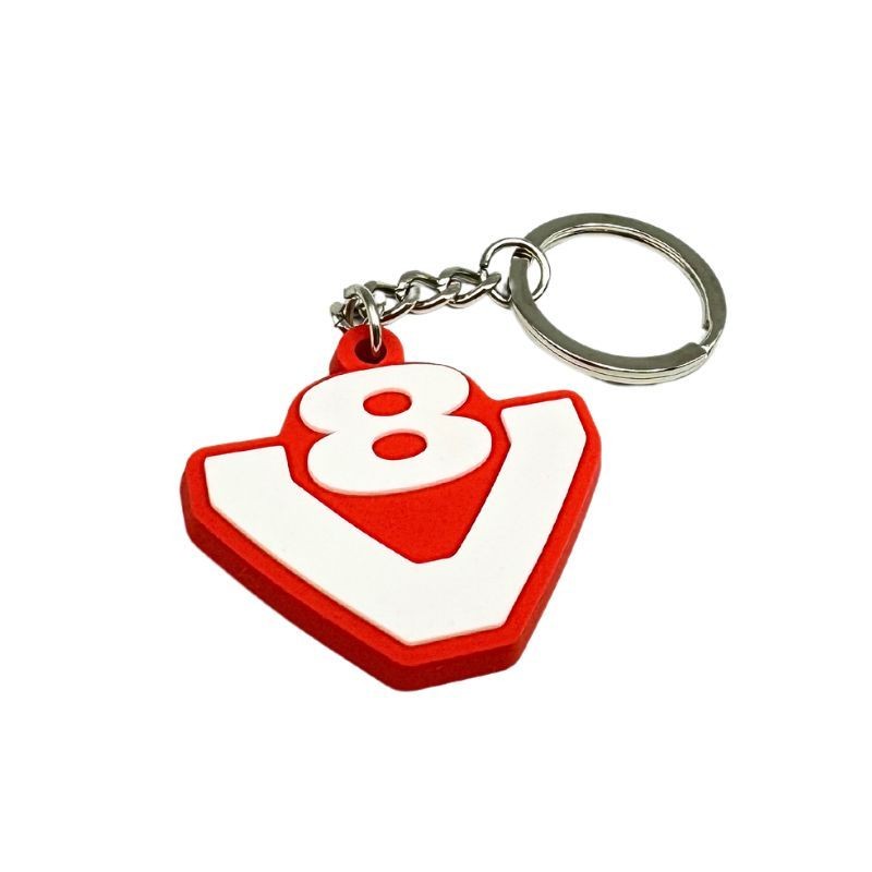 Porte-clés V8 Red pour les passionnés de la route