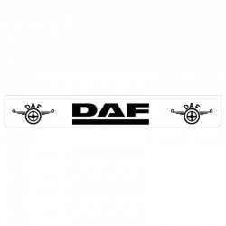 Bavette DAF Blanche - Marquage Noir 2500x380 - prendre soin de son camion
