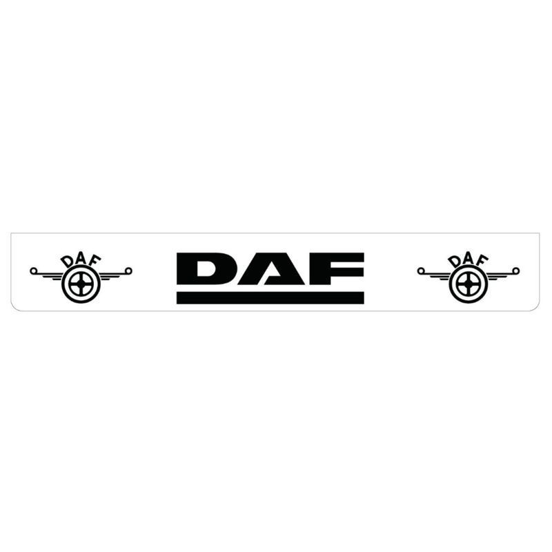 Bavette DAF Blanche - Marquage Noir 2500x380 - prendre soin de son camion Bavette DAF Blanche - Marquage Noir 2500x380 - prendre soin de son camion