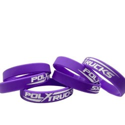 Bracelet Polytrucks en caoutchouc violet