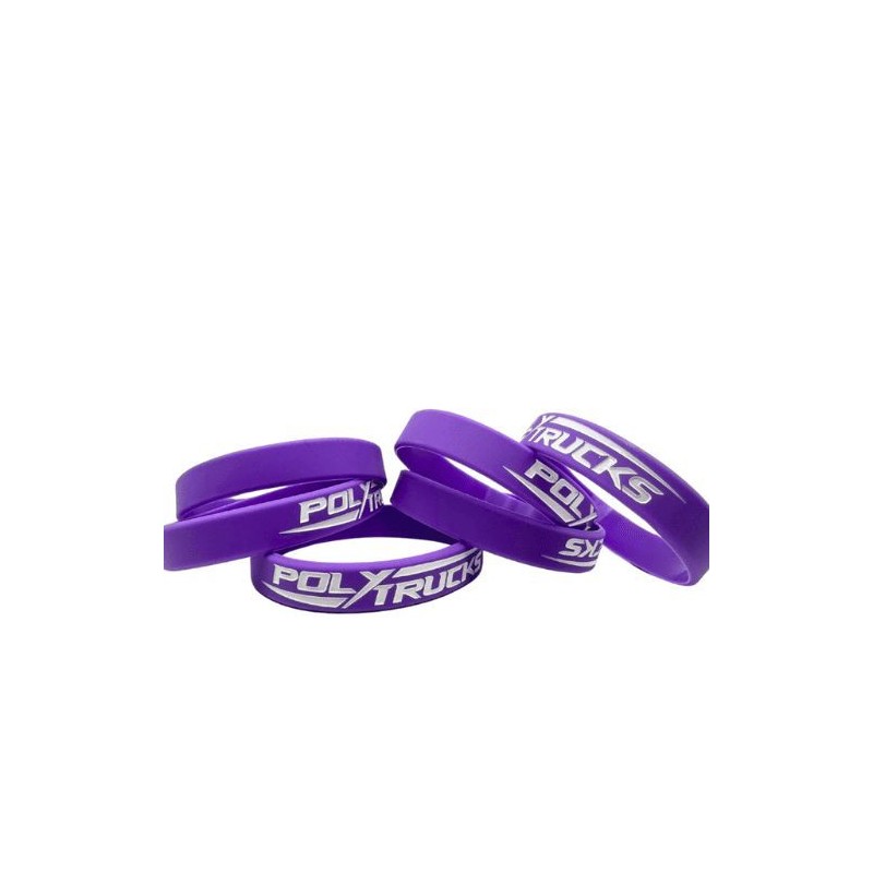Bracelet Polytrucks en caoutchouc violet Bracelet Polytrucks en caoutchouc violet