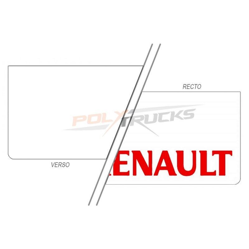 Bavette Blanche - Marquage Renault Rouge 60x35 cm - idéal pour votre camion Bavette Blanche - Marquage Renault Rouge 60x35 cm - idéal pour votre camion