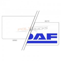 Bavette Blanche - Marquage DAF Bleu 60x35 cm : protéger son camion