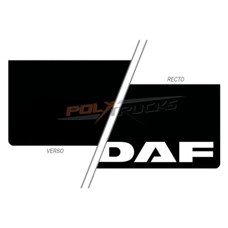 Bavette Noire - Marquage DAF Classic Blanc 60x35 cm pour camions et poids lourds Bavette Noire - Marquage DAF Classic Blanc 60x35 cm pour camions et poids lourds