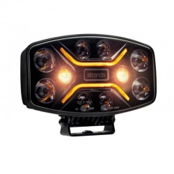 Longue portée LED Dark Knight Insane : vue 3/4 allumé orange