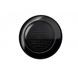 Feu Arrière Rond Clignotant IZE LED Dark Knight : vue de face éteint Feu Arrière Rond Clignotant IZE LED Dark Knight : vue de face éteint