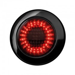 Feu Arrière Droit Rond 3 Fonctions IZE LED Dark Knight : signalisation pour camion totale