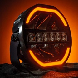 Longue Portée LED Noire Siberia Skylord : éclairage orange intense pour camion