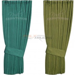 Rideaux Latéraux Hollandais Vert Noah's Cabinterior - Gamme Vert pour cabine de camions