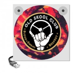 Mini enseigne de pare-brise Oldskool Club Danois Rouge : ajouter un style rétro à son camion