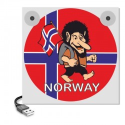 Mini Enseigne de Pare-Brise Troll Norvège : Ambiance & Identité Nordique pour son camion
