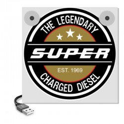 Mini enseigne de Pare-Brise Legendary Diesel Super : ajouter du style à son camion