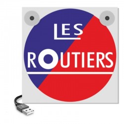 Mini Enseigne de Pare-Brise Les Routiers : afficher sa passion routière