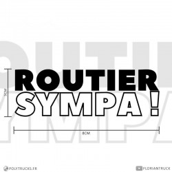 Pack Stickers Routier Sympa - Florian Truck : dimension du sticker routier sympa