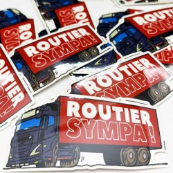 Zoom sur les sticker en forme de camion
