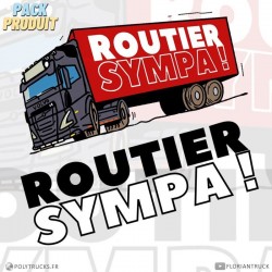 Pack Stickers Routier Sympa - Florian Truck