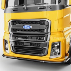 Rampe Sous Pare-Choc Noire sans LED pour camion Ford F-Max : vue de face