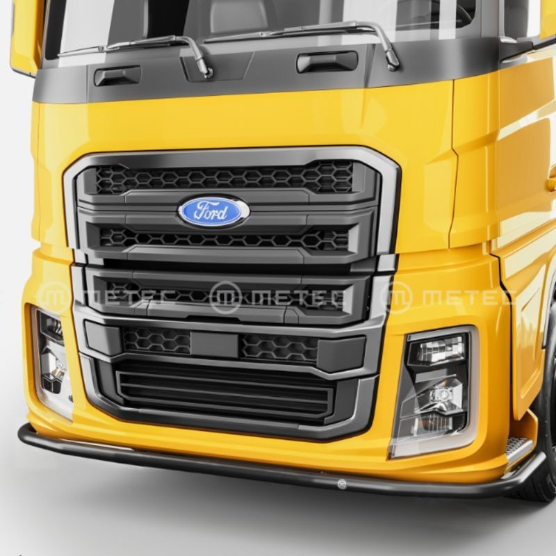 Rampe Sous Pare-Choc Noire sans LED pour camion Ford F-Max : vue de face Rampe Sous Pare-Choc Noire sans LED pour camion Ford F-Max : vue de face