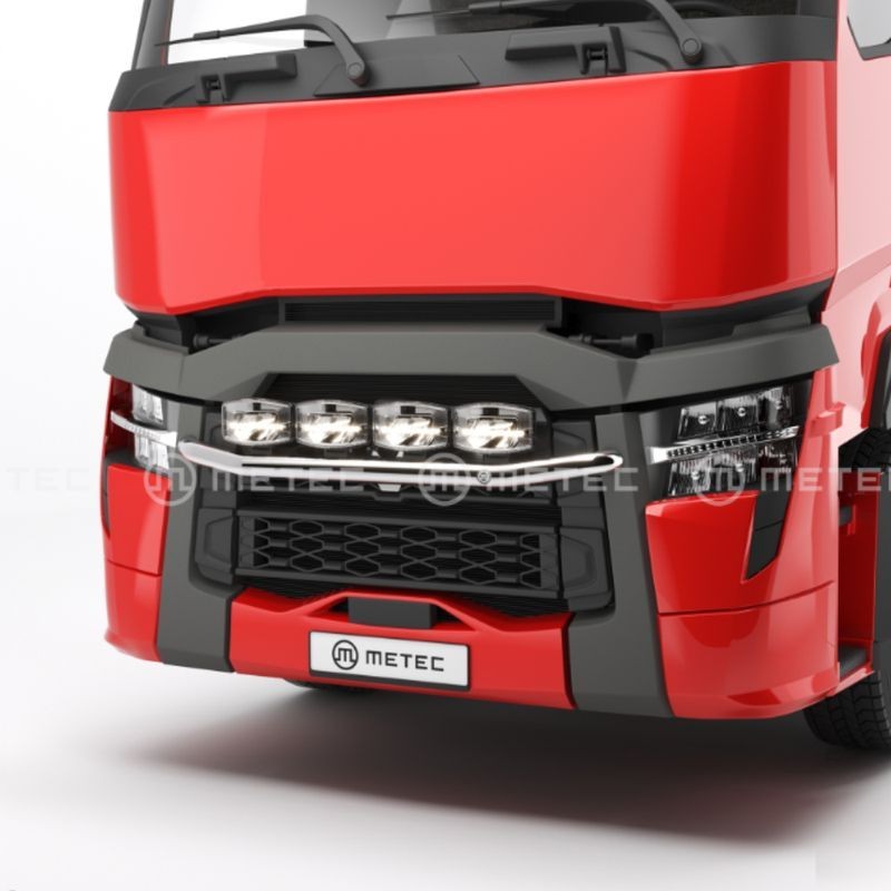Rampe de Calandre Inox City sans LED pour camion Renault T : style et sécurité pour son camion