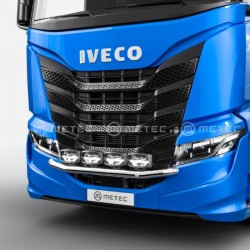 Rampe de Calandre Inox CITY sans LEDs pour camion Iveco S-Way : sécurité et design pour son camion