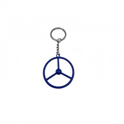 Porte-Clés Volant 3 Branches Bleu : accessoires old school pour les fans de camions