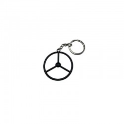 Porte-Clés Volant 3 Branches Noir  : accessoires old school pour fan de camion