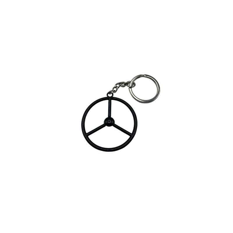 Porte-Clés Volant 3 Branches Noir  : accessoires old school pour fan de camion