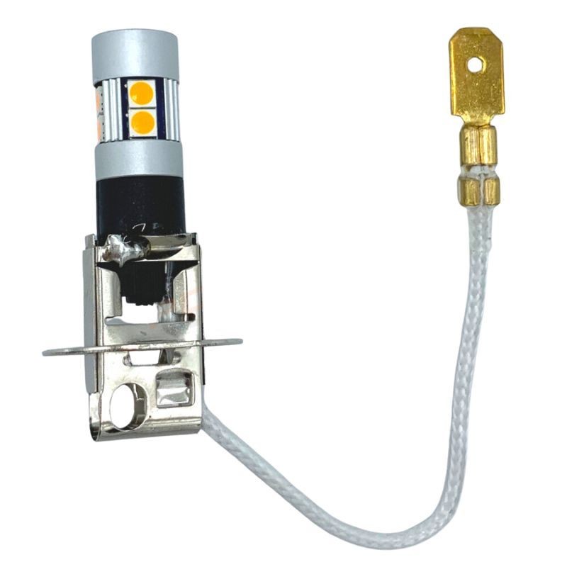 Ampoule H3 - 10 LED - Orange - 24V : vue d'ensemble Ampoule H3 - 10 LED - Orange - 24V : vue d'ensemble