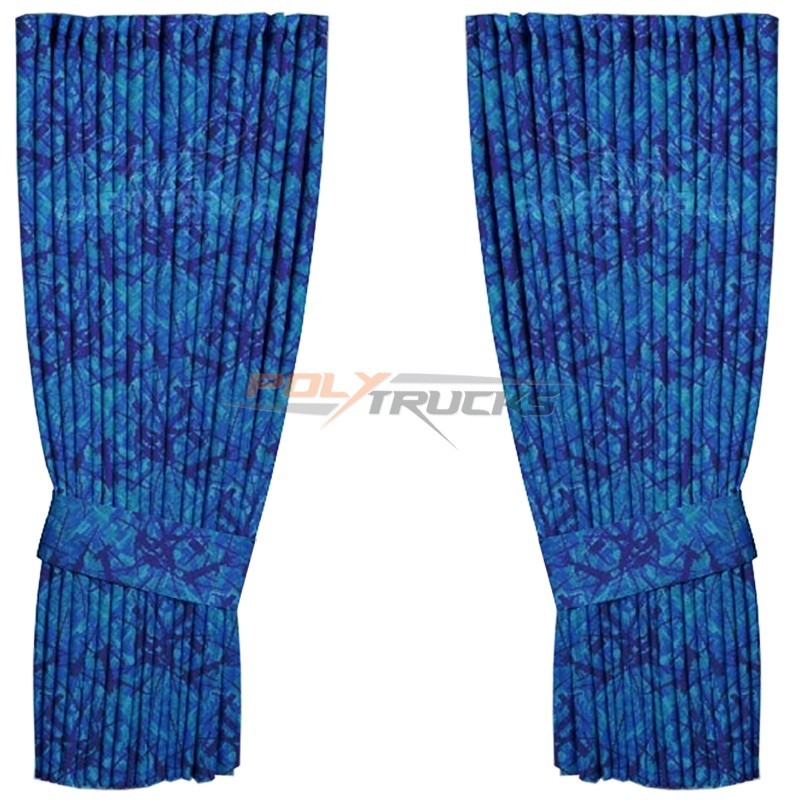 Rideaux latéraux hollandais en tissu danois bleu - Noah's Cabinterior Rideaux latéraux hollandais en tissu danois bleu - Noah's Cabinterior