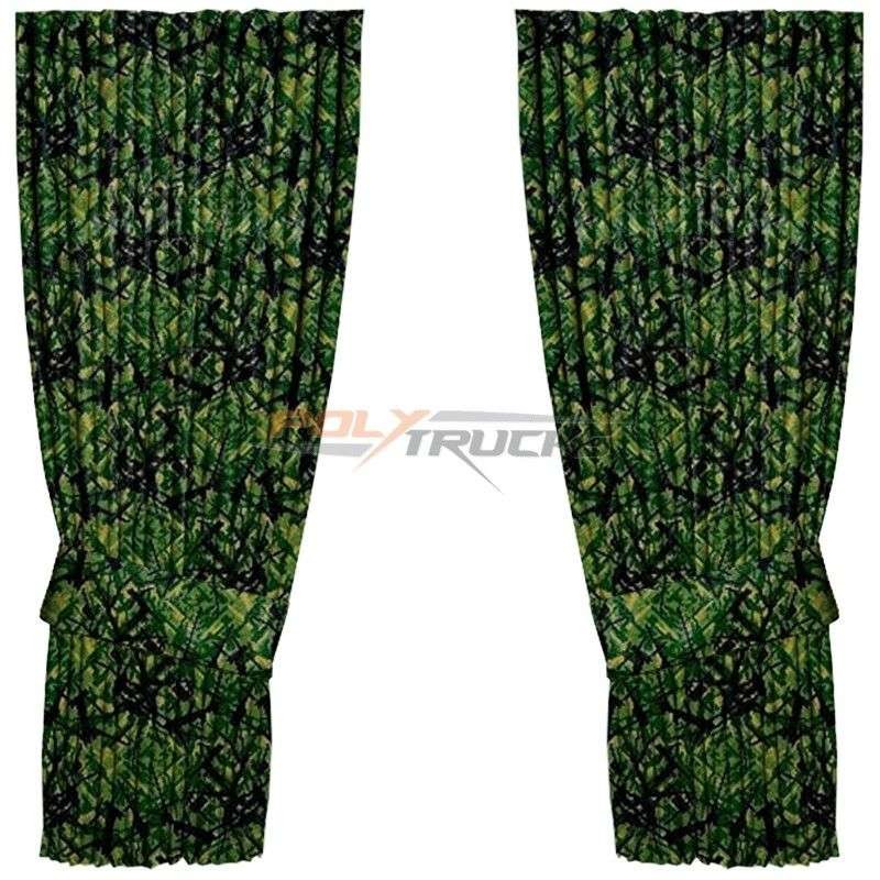 Rideaux latéraux hollandais en tissu danois vert par Noah's Cabinterior Rideaux latéraux hollandais en tissu danois vert par Noah's Cabinterior