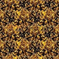 Zoom sur le tissus jaune danois des rideaux Noah's Cabinterior